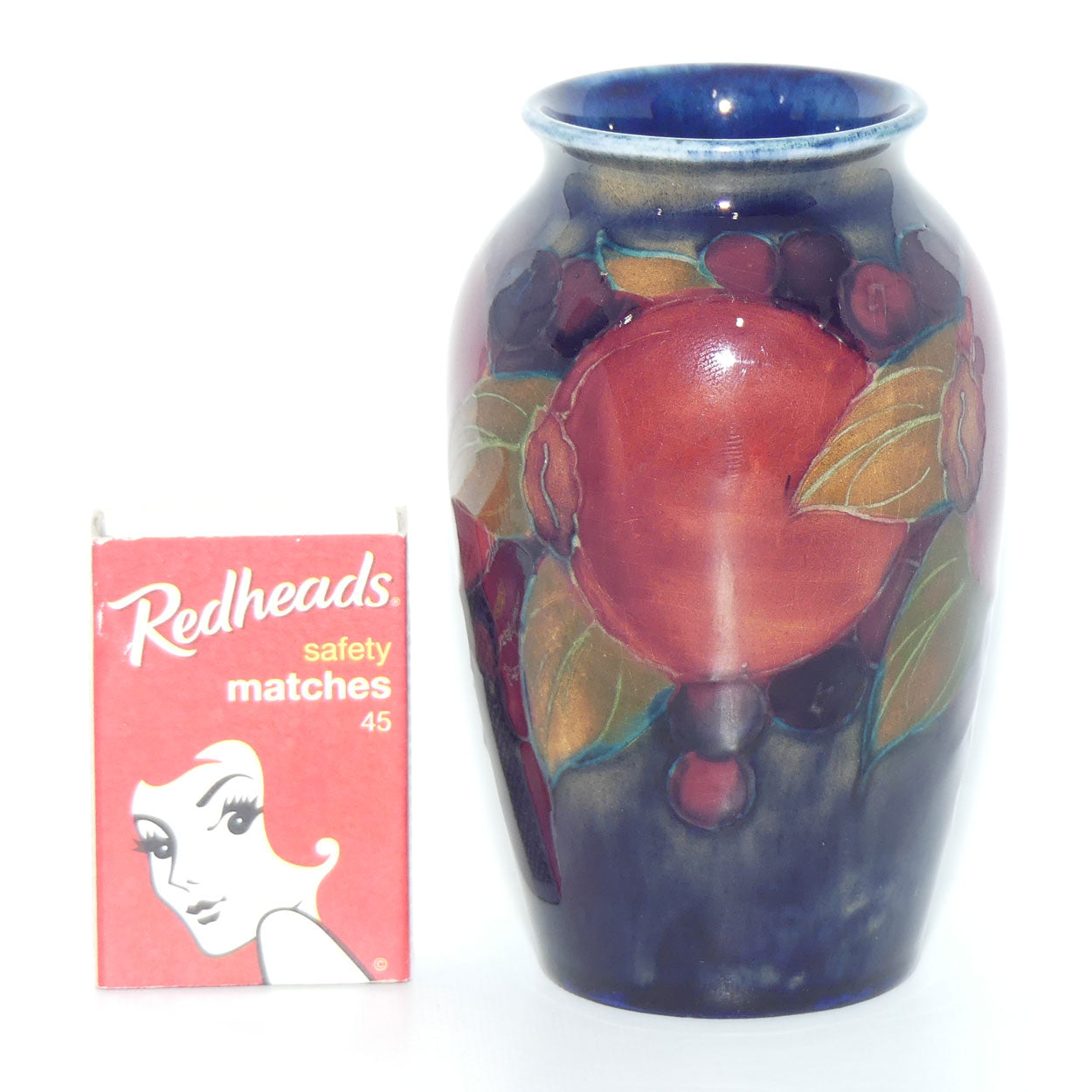 William Moorcroft Pomegranate 393/4 miniature vase