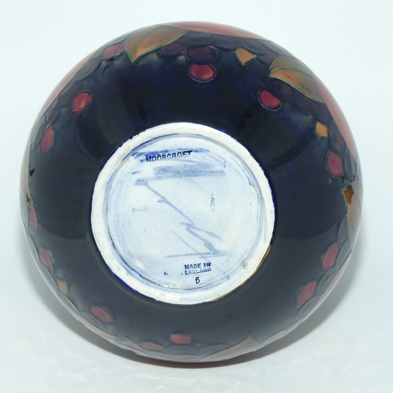 William Moorcroft Pomegranate 5/8 handled vase (Open Pomegranate both sides) #1