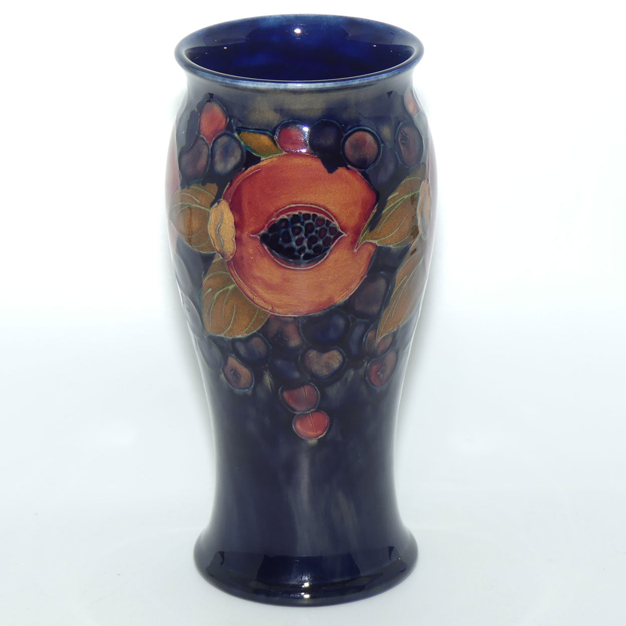 William Moorcroft Pomegranate 6/8 vase #1 (Open Pomegranate)