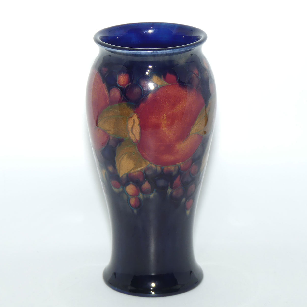 William Moorcroft Pomegranate 6/8 vase #3 (Triple Pomegranate)