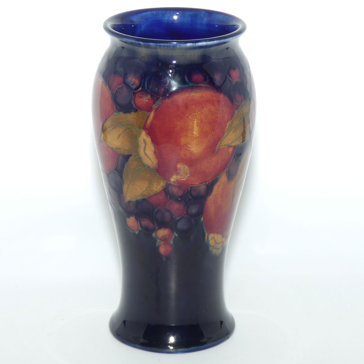 William Moorcroft Pomegranate 6/8 vase #3 (Triple Pomegranate)