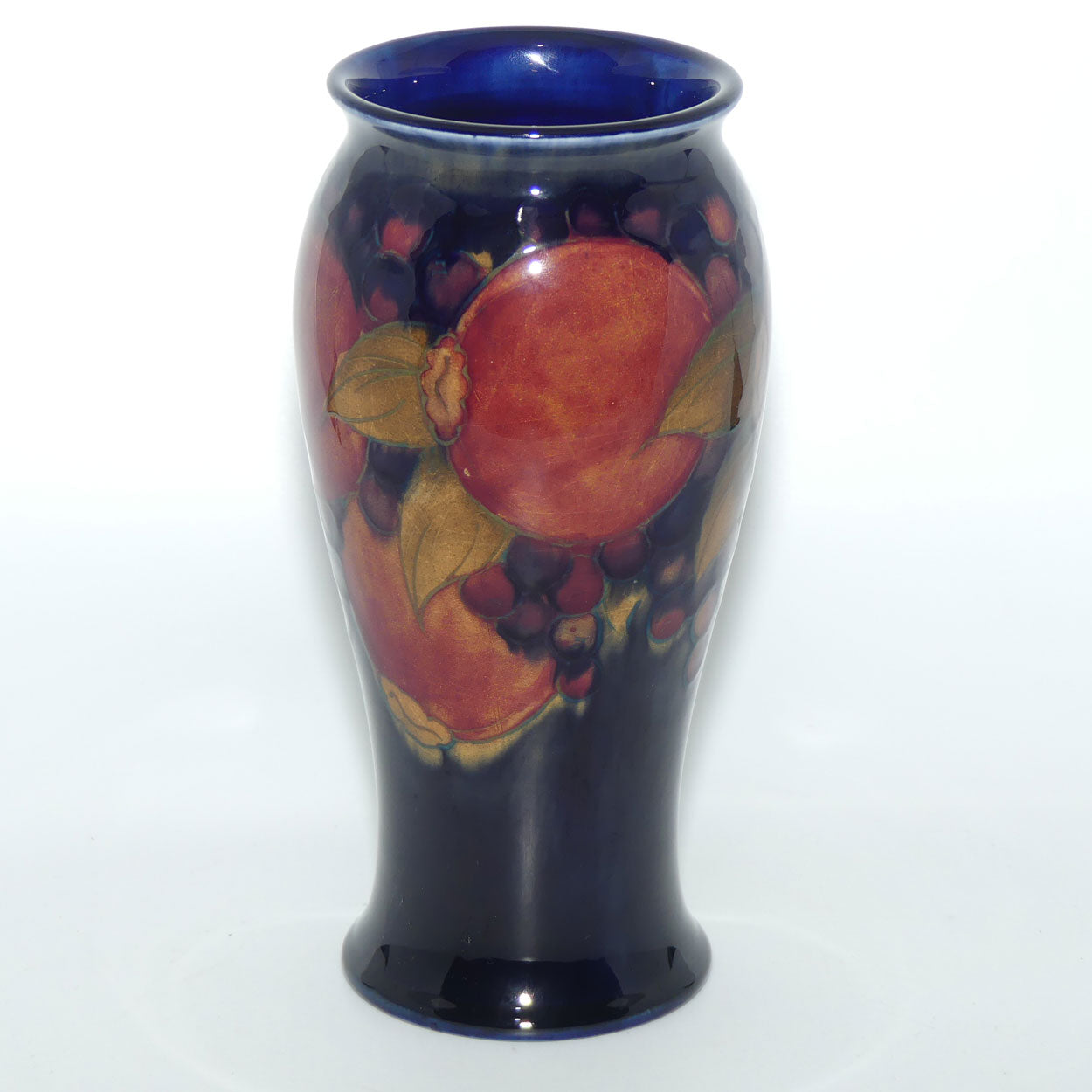 William Moorcroft Pomegranate 6/8 vase #3 (Triple Pomegranate)
