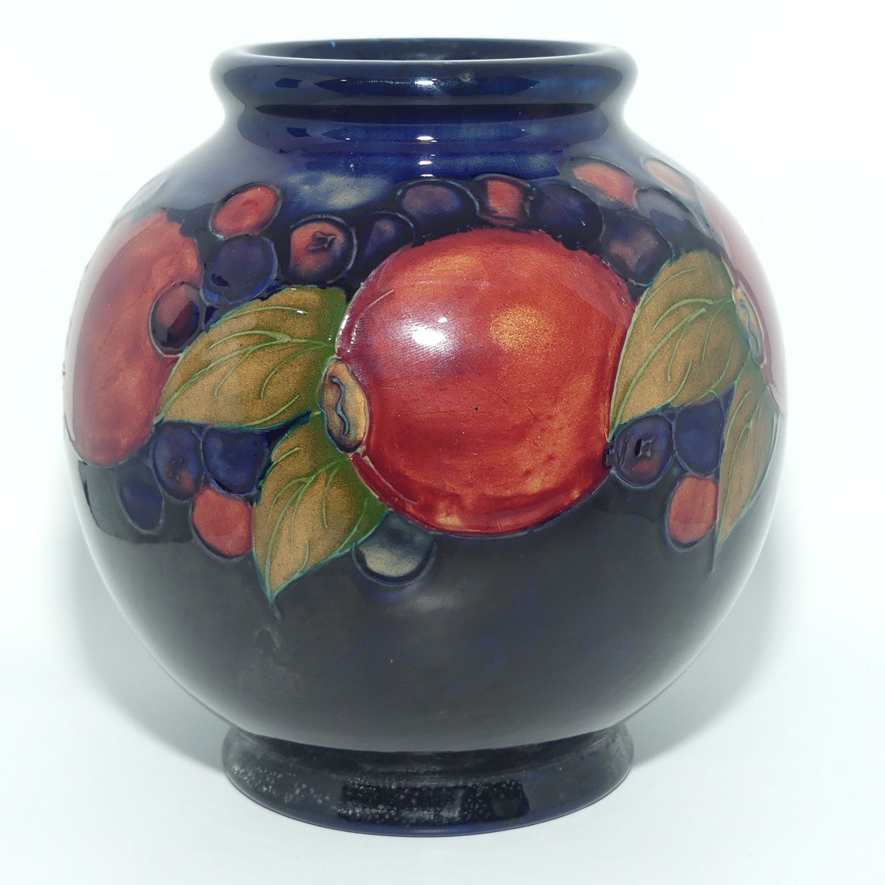 William Moorcroft Pomegranate ball vase (Open Pomegranate)