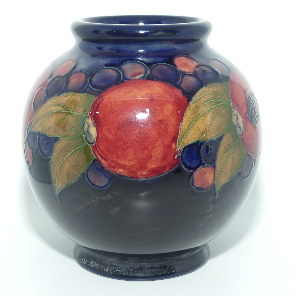William Moorcroft Pomegranate ball vase (Open Pomegranate)