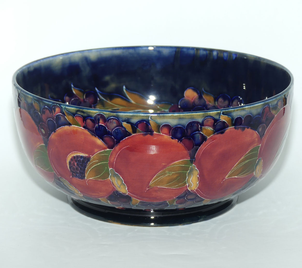 William Moorcroft Pomegranate large footed bowl c.1914-1916