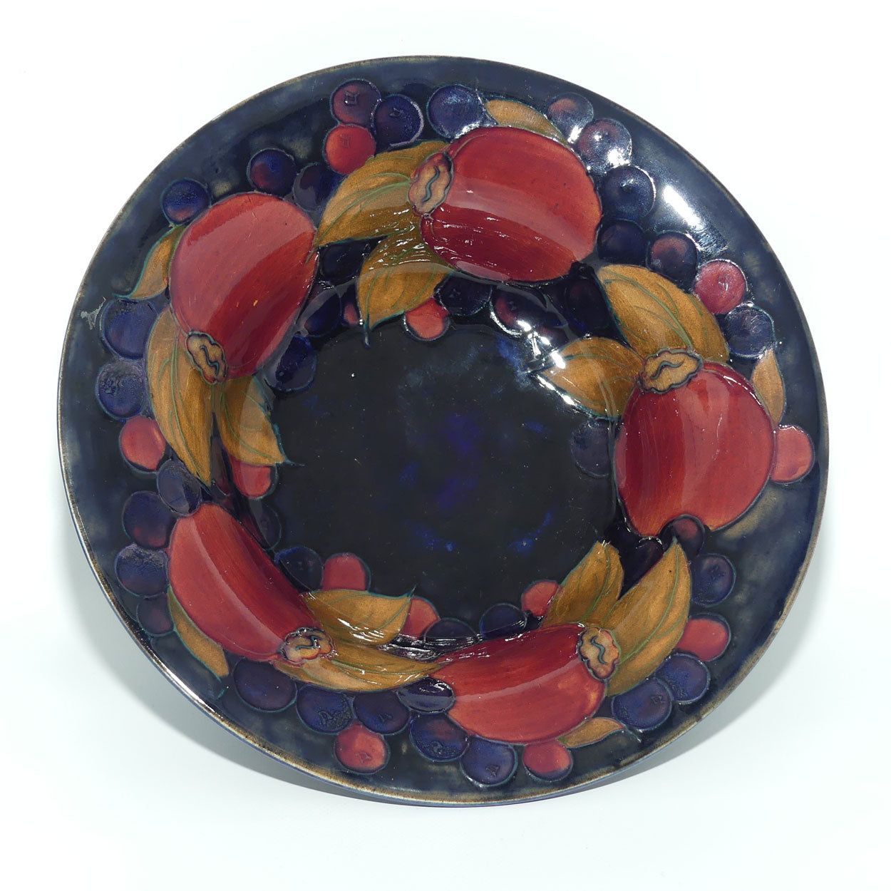 William Moorcroft Pomegranate footed bowl Shape 80