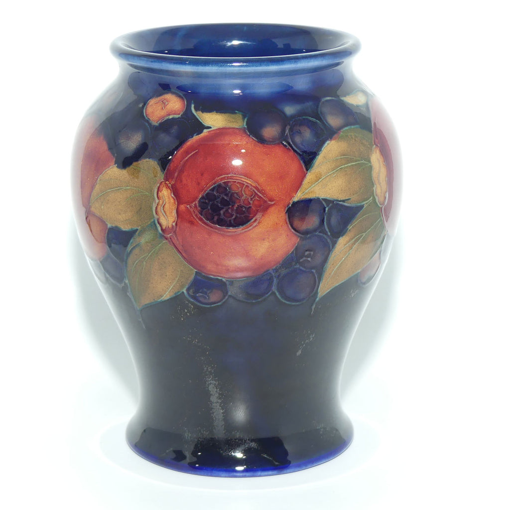 William Moorcroft Pomegranate bulbous vase (Open Pomegranate; c1928-1945)