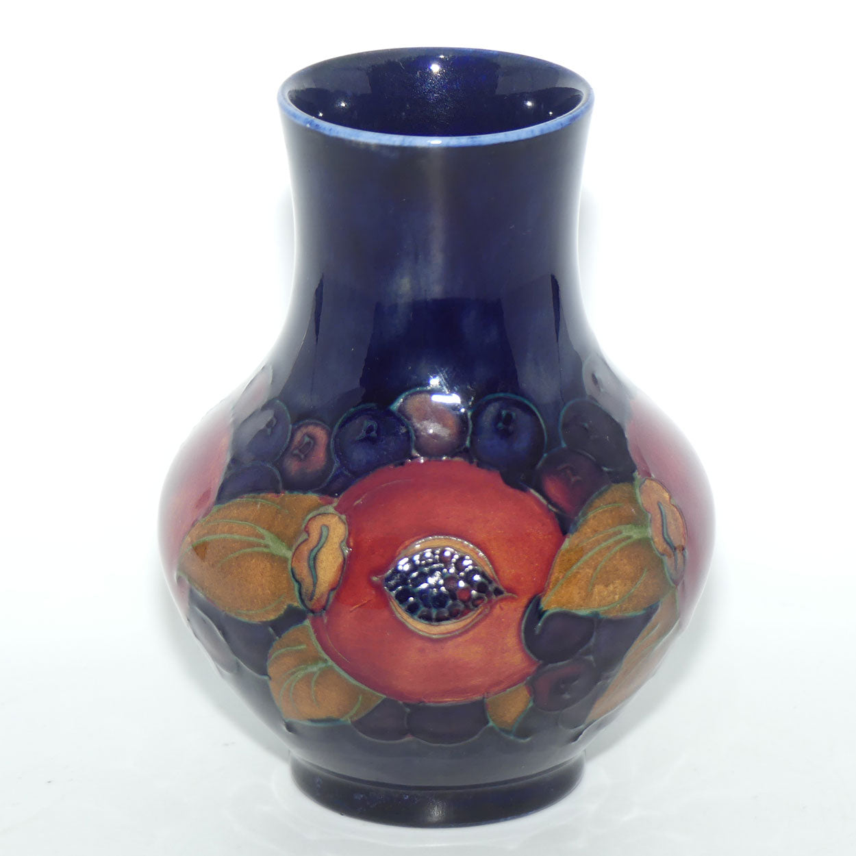 William Moorcroft Pomegranate bulbous shape vase (Open Pomegranate)