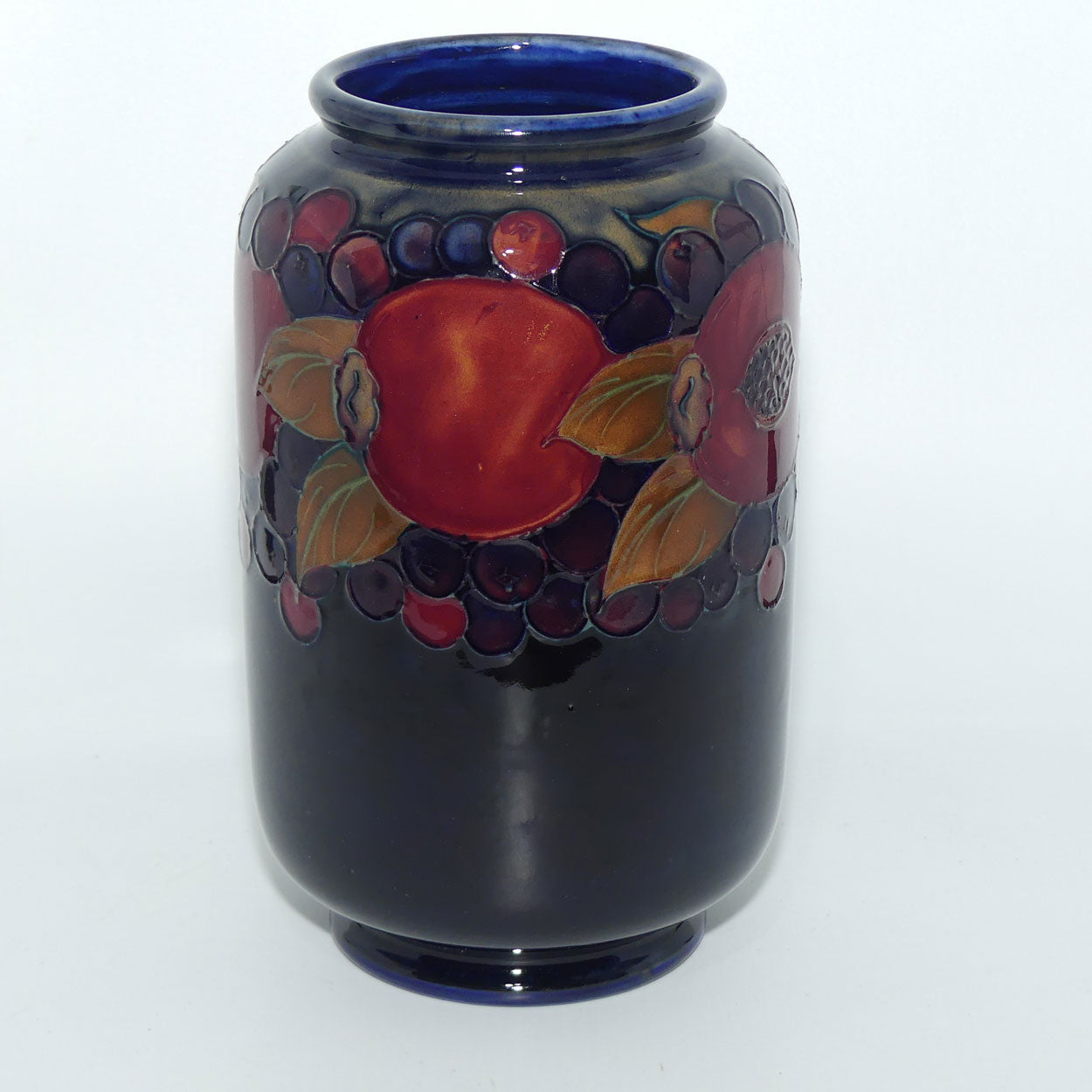 William Moorcroft Pomegranate cylindrical vase