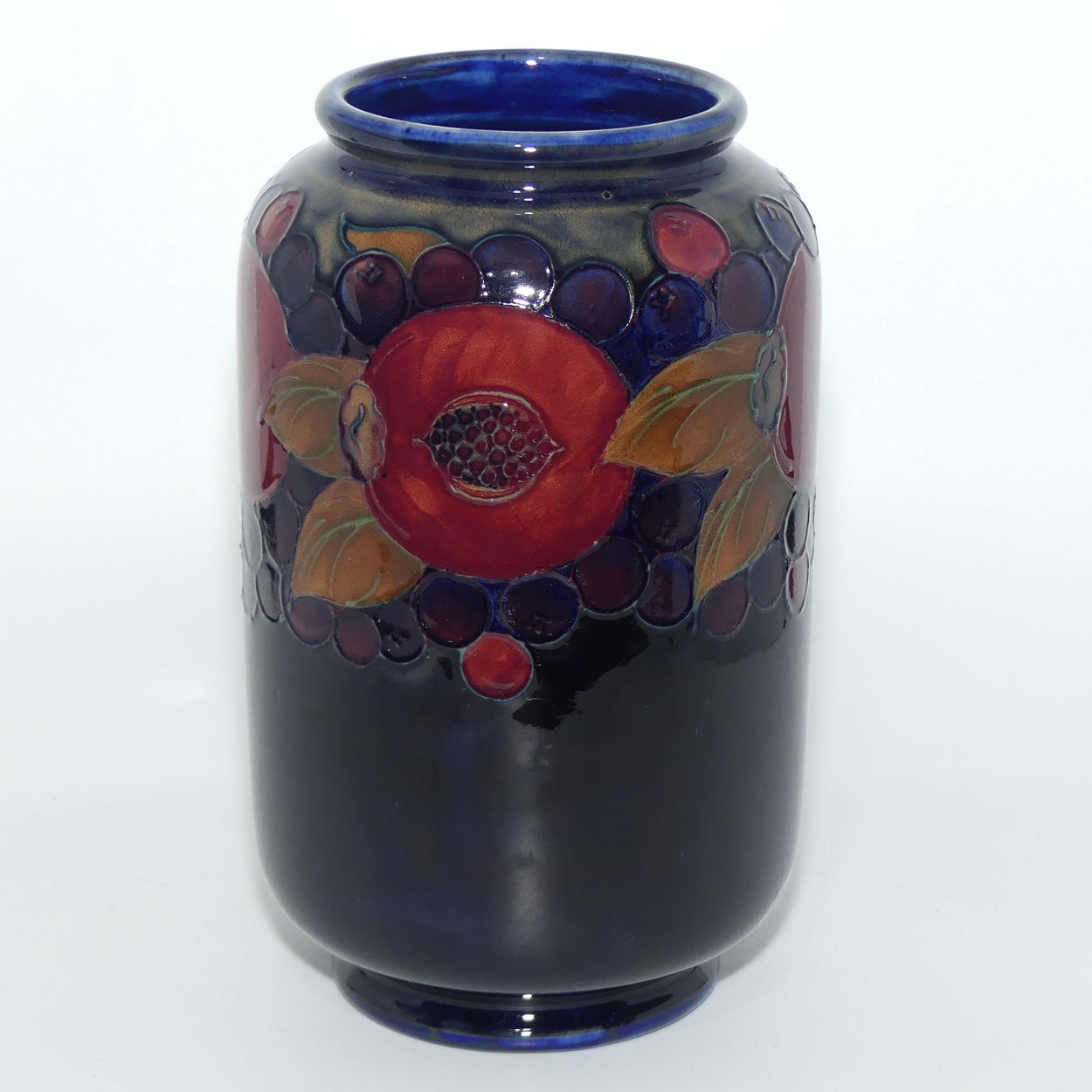 William Moorcroft Pomegranate cylindrical vase
