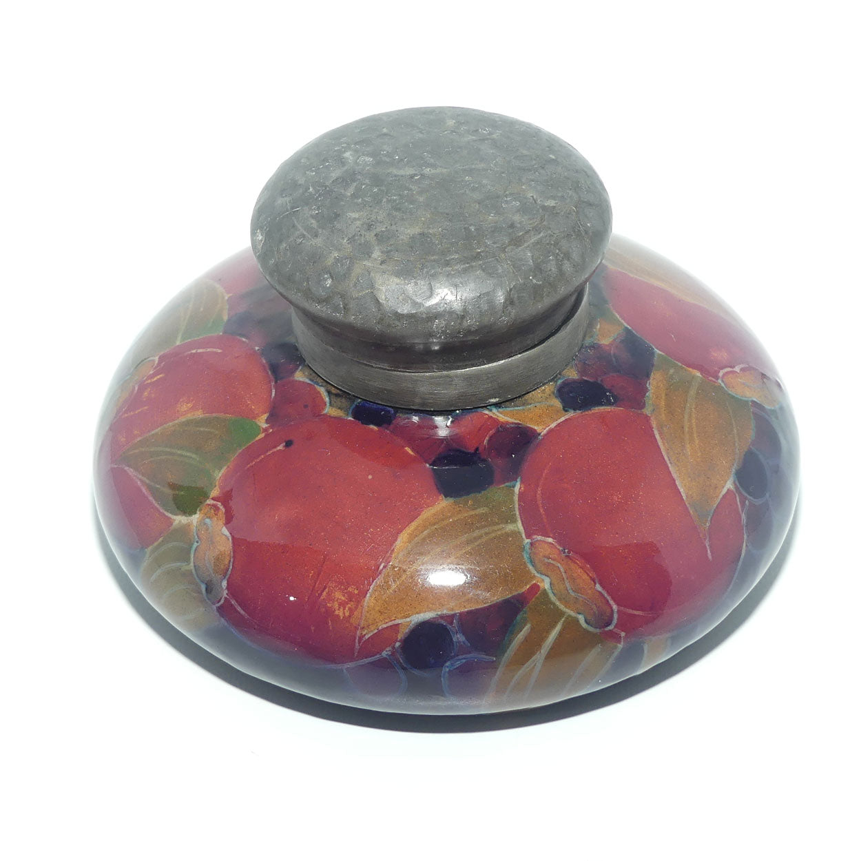 William Moorcroft Pomegranate Ink Well