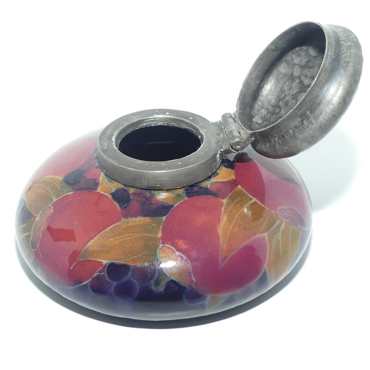 William Moorcroft Pomegranate Ink Well