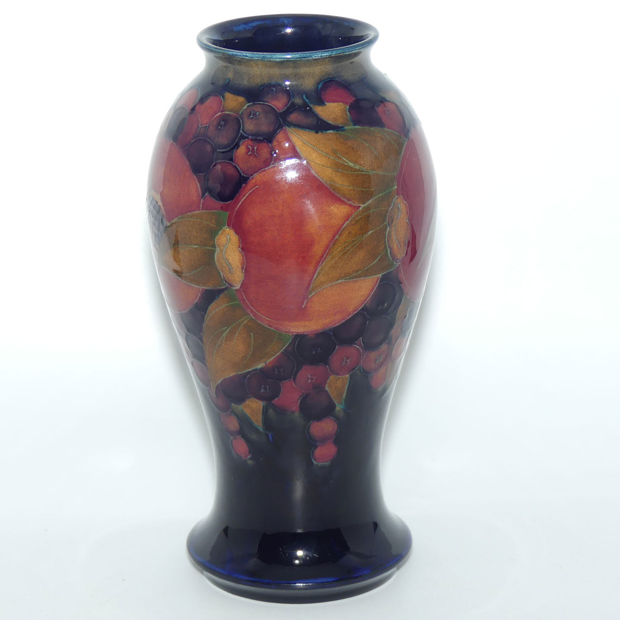 William Moorcroft Pomegranate M46/9 vase (Open Pomegranate; Cobridge Factory Mark)
