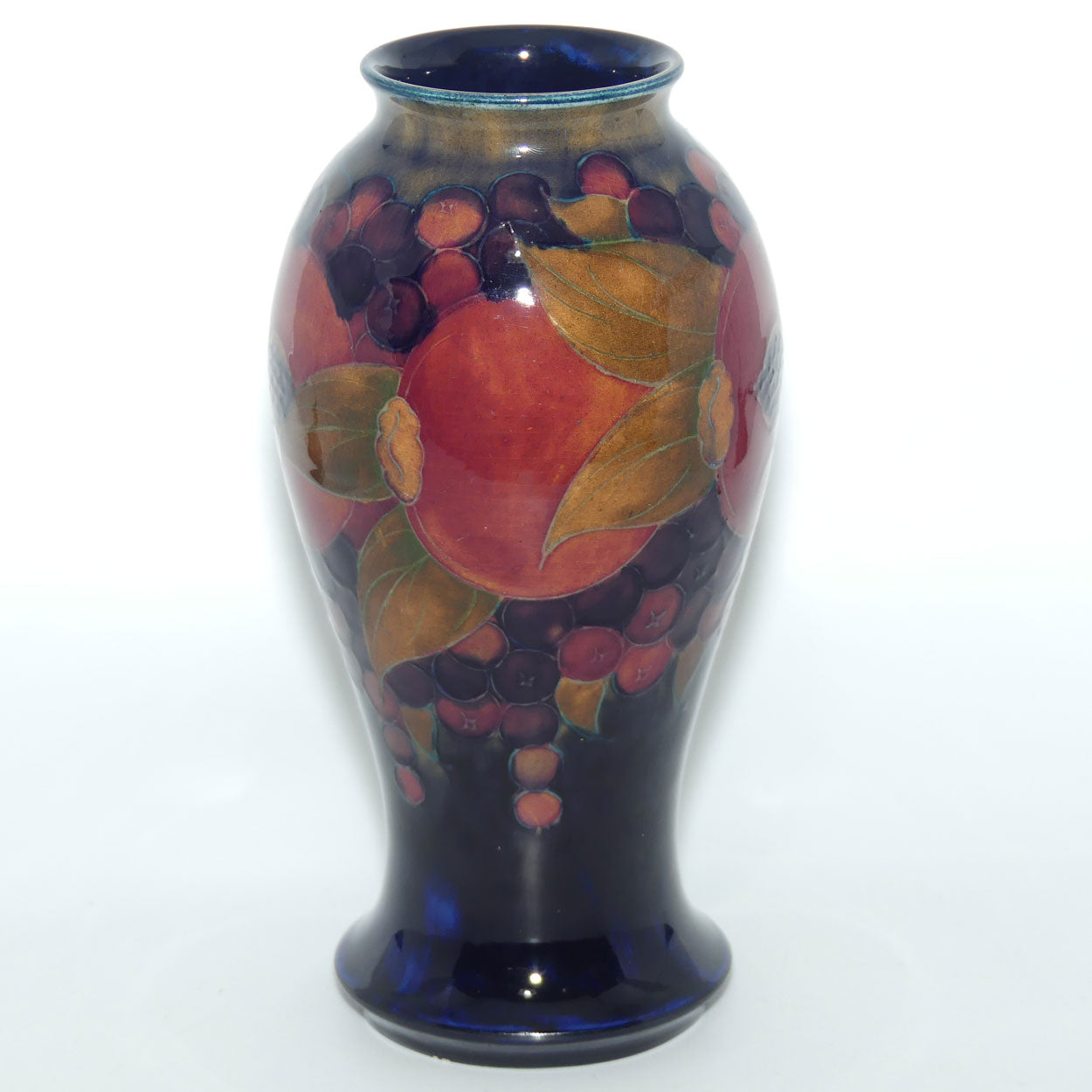 William Moorcroft Pomegranate M46/9 vase (Open Pomegranate; Cobridge Factory Mark)