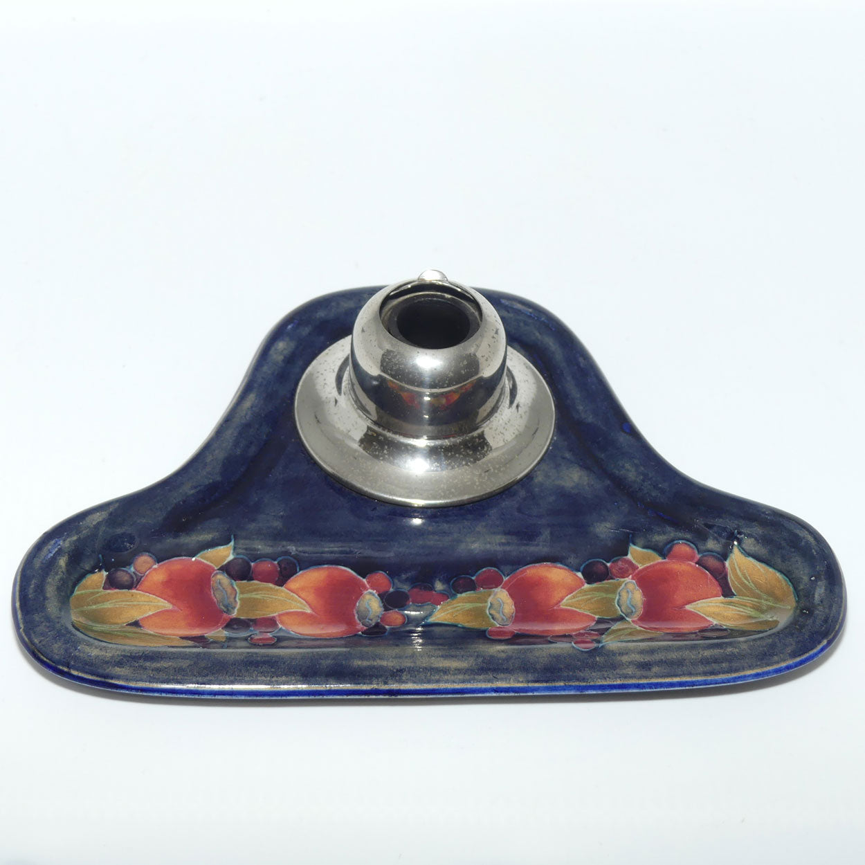 William Moorcroft Pomegranate Pen Tray and Ink Well