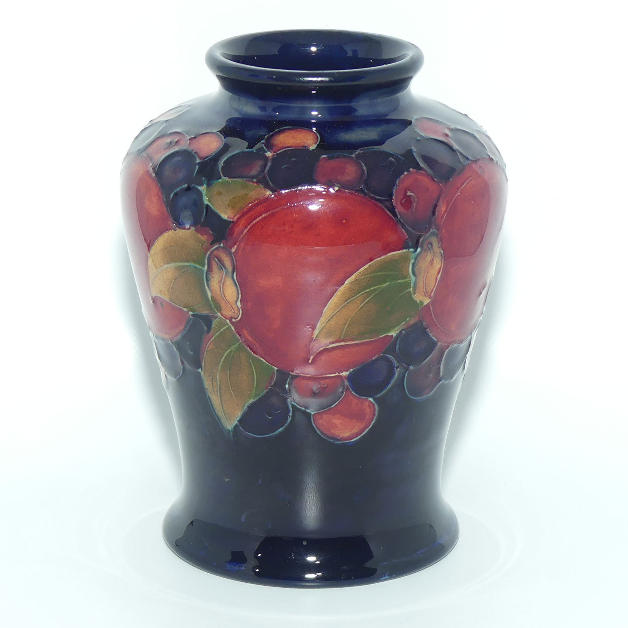 William Moorcroft Pomegranate reverse tapering vase