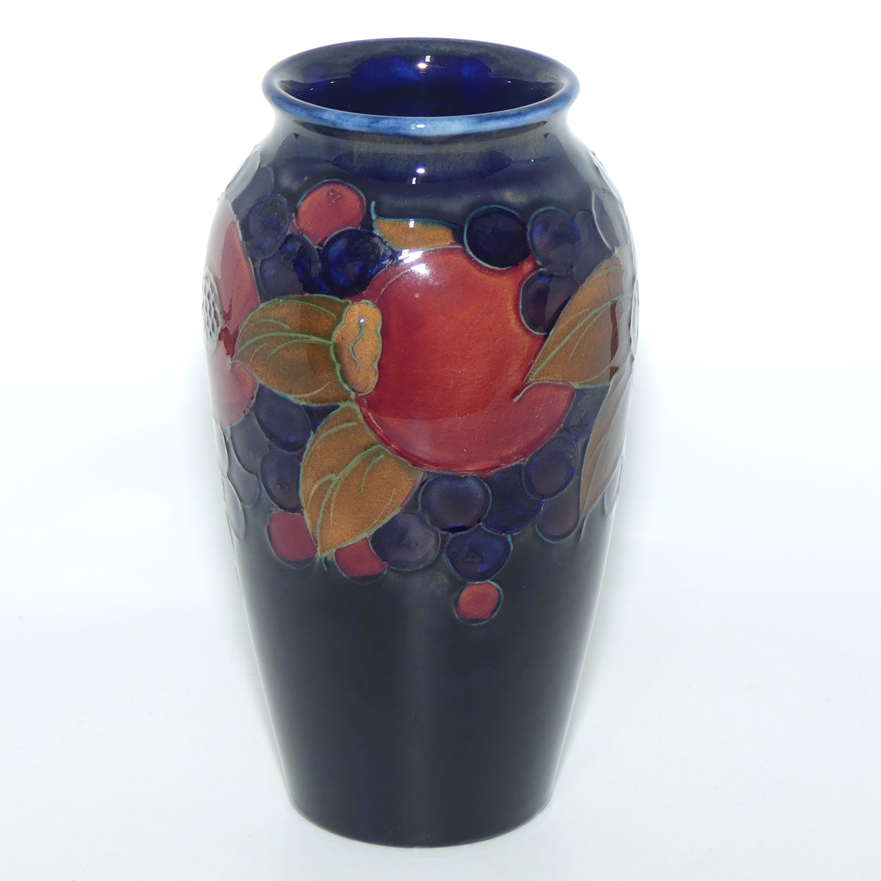 William Moorcroft Pomegranate slender shape vase (Open Pomegranate)