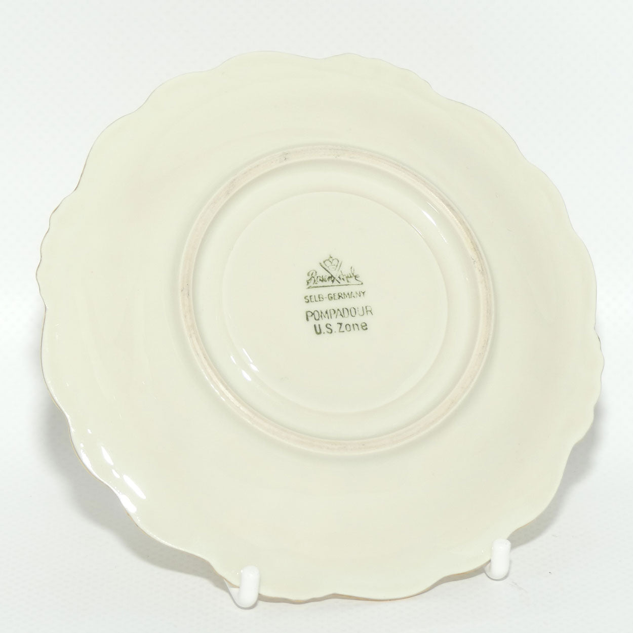 Rosenthal Pompadour Cream and Gilt demi tasse duo | Gilt interior