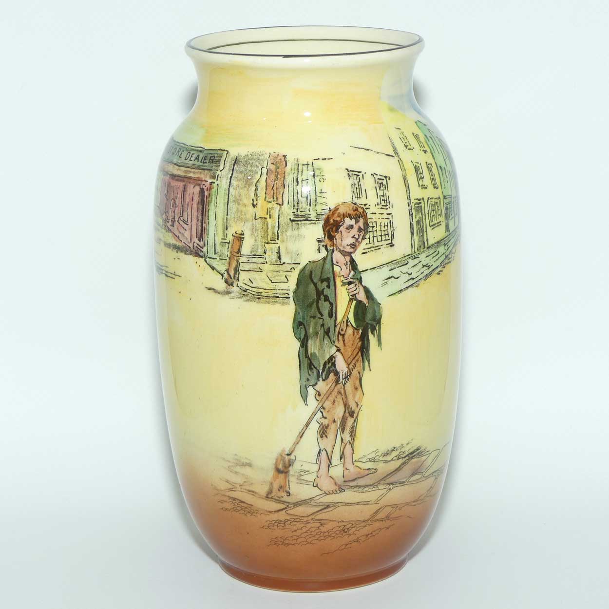 Royal Doulton Dickens Poor Jo large vase D5175 | Shape 7995