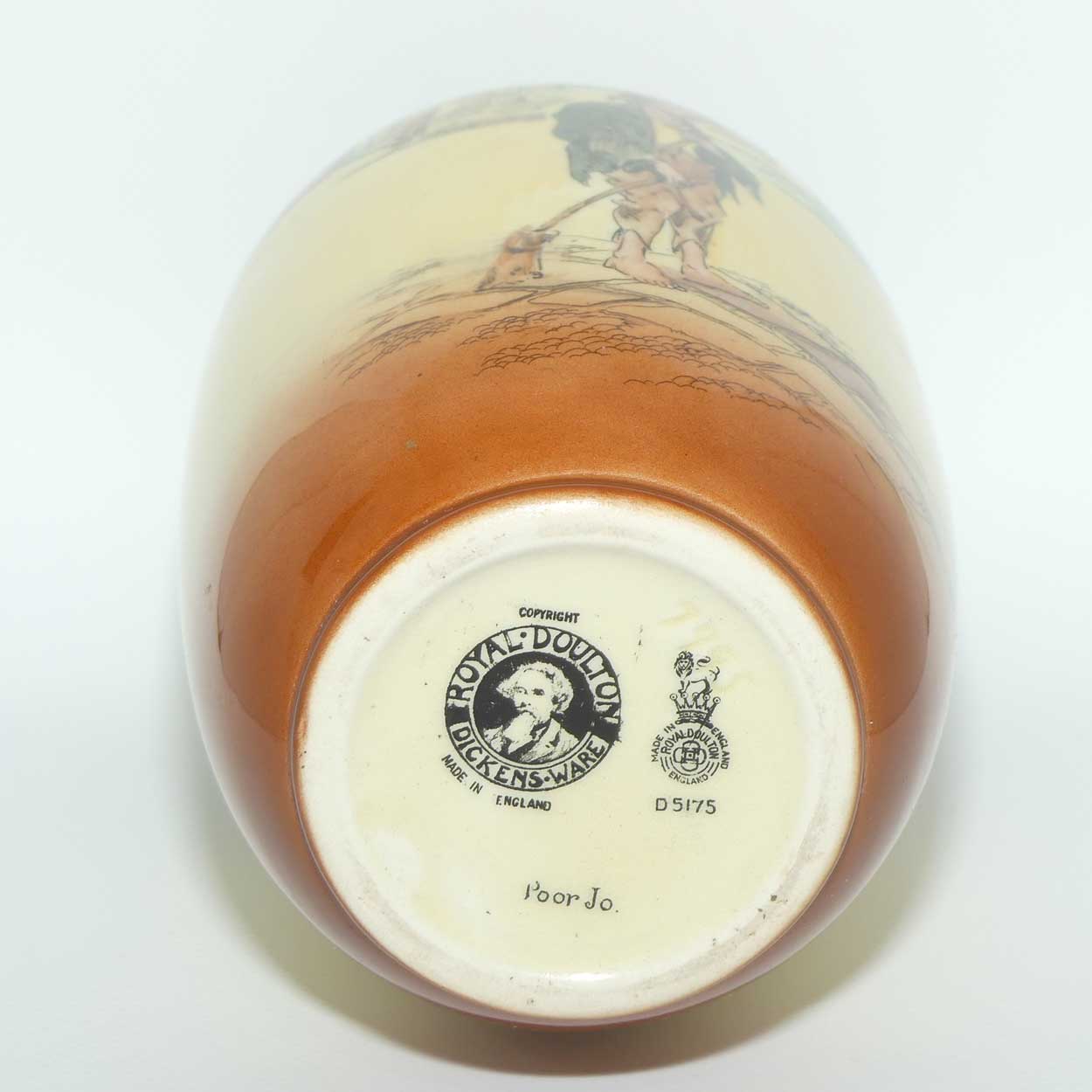 Royal Doulton Dickens Poor Jo large vase D5175 | Shape 7995