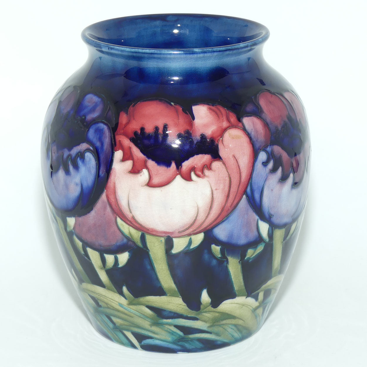 William Moorcroft Poppies 291/7 vase #1 (Large Poppies)
