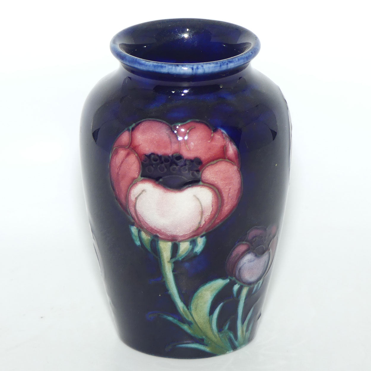 William Moorcroft Poppies miniature vase  #1 (Large Poppies)