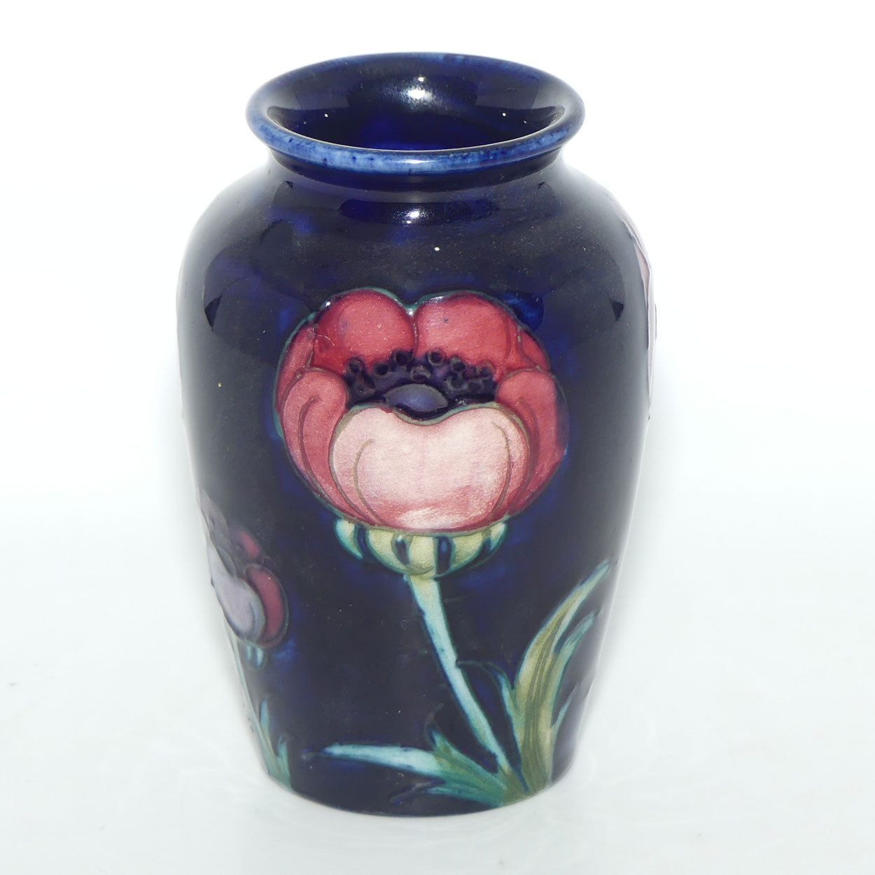 William Moorcroft Poppies miniature vase  #1 (Large Poppies)
