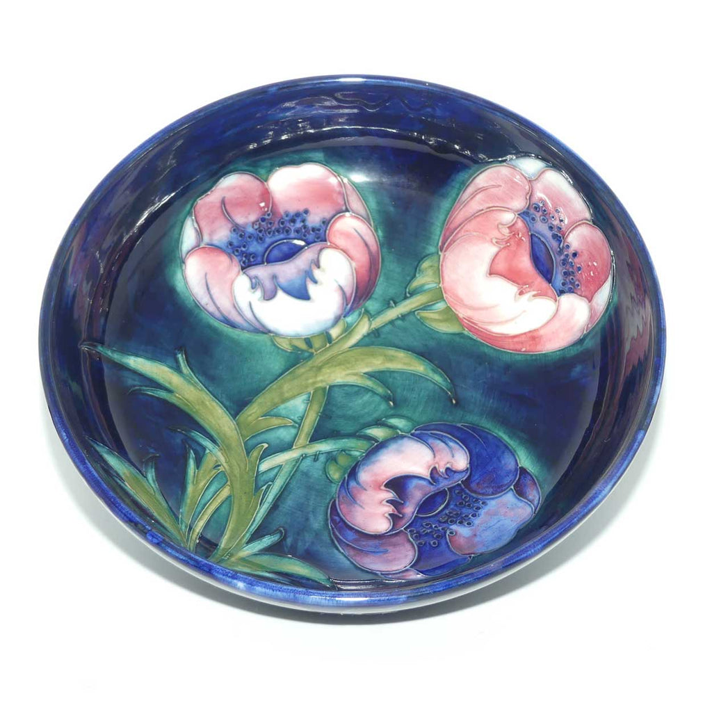 Walter Moorcroft Poppies centrepiece bowl (Large Poppies; Blue)