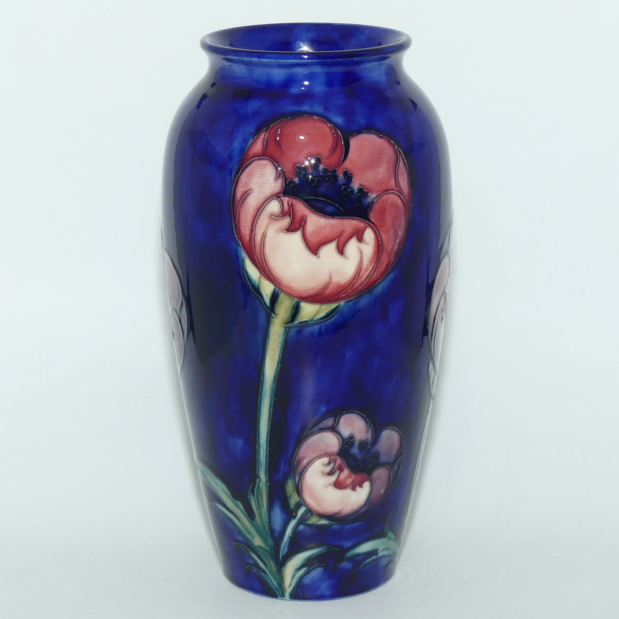 William Moorcroft Poppies tall vase (Large Poppies) #1