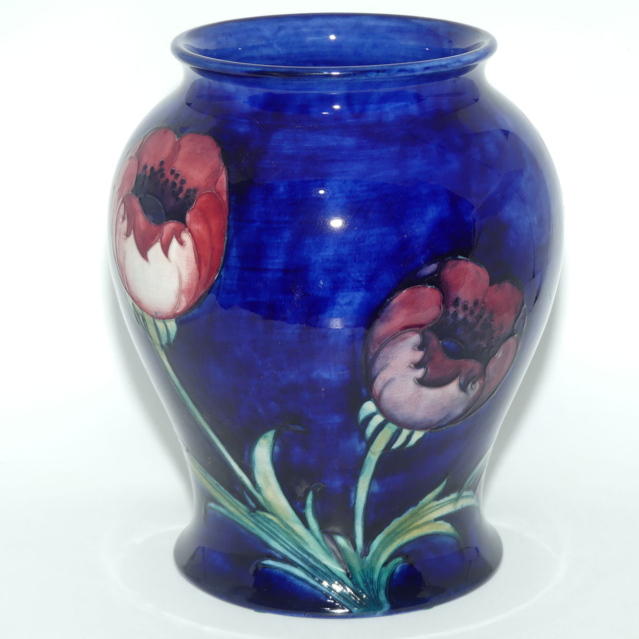 William Moorcroft Poppies extra large bulbous vase | Large Poppies 