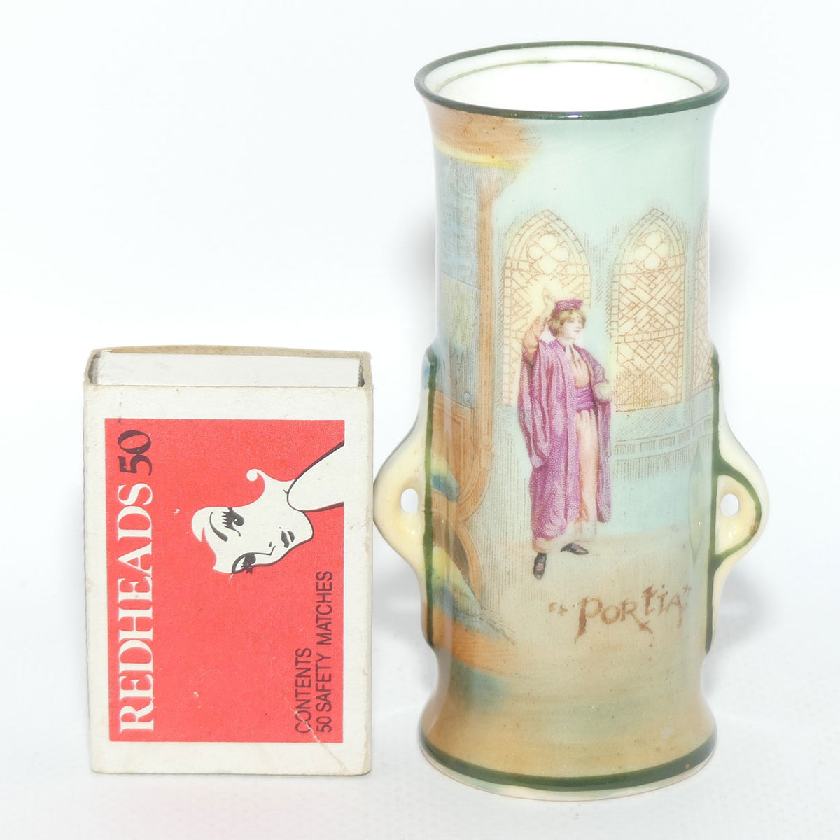 Royal Doulton Shakespearean Portia miniature vase E9367