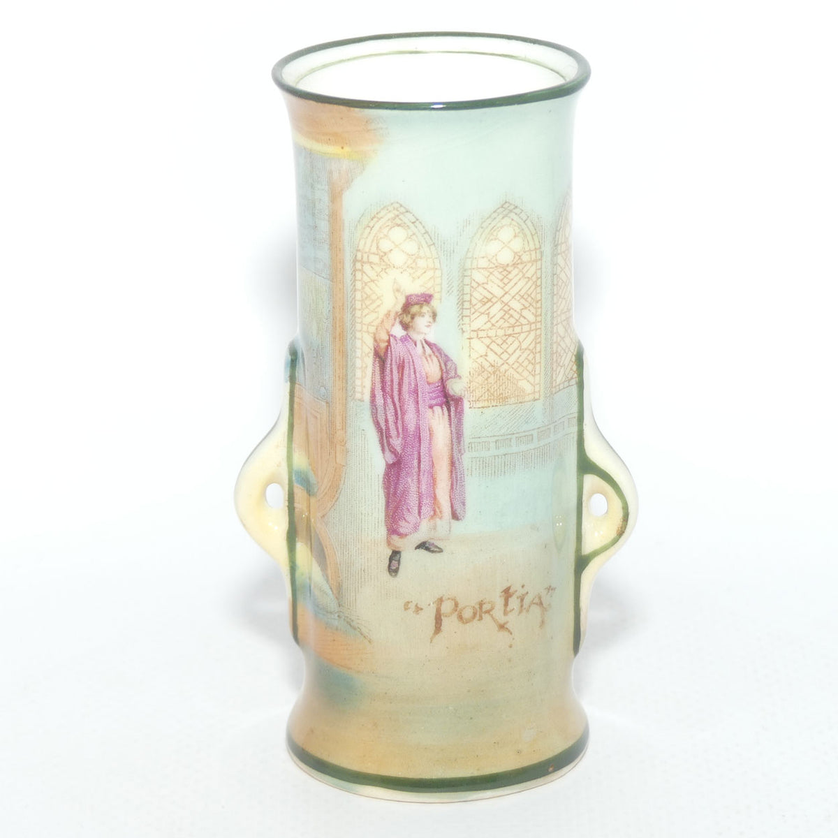 Royal Doulton Shakespearean Portia miniature vase E9367