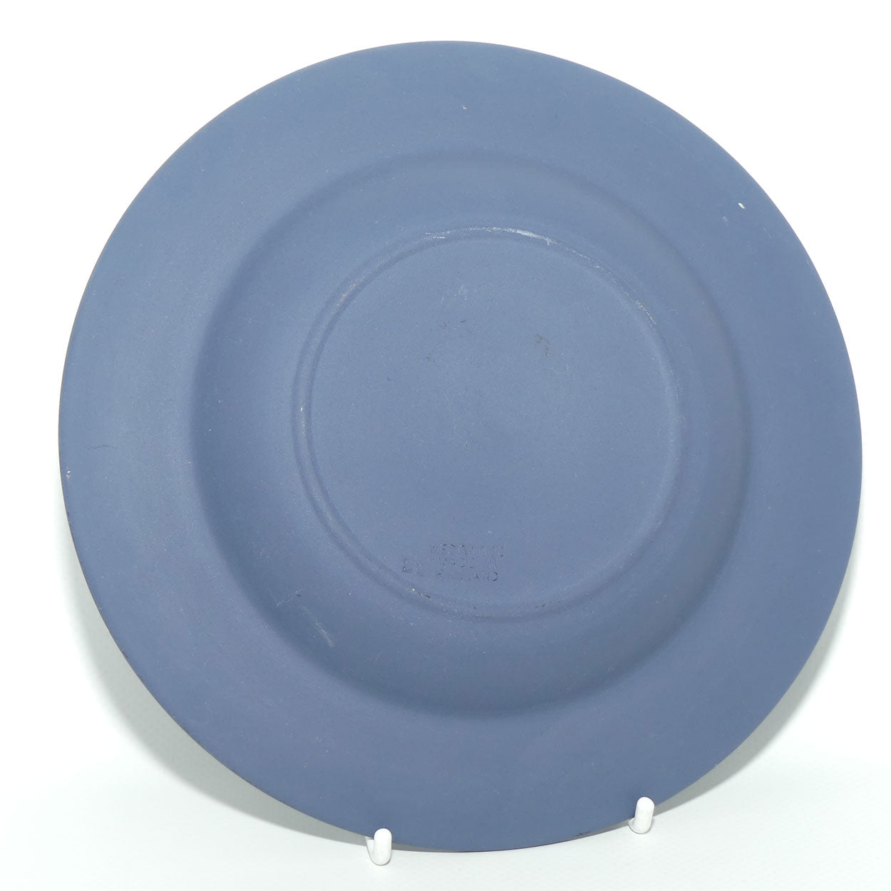 Wedgwood Jasper | White on Portland Blue shallow bowl | 3 Maidens watering Pegasus | 17.5cm diam