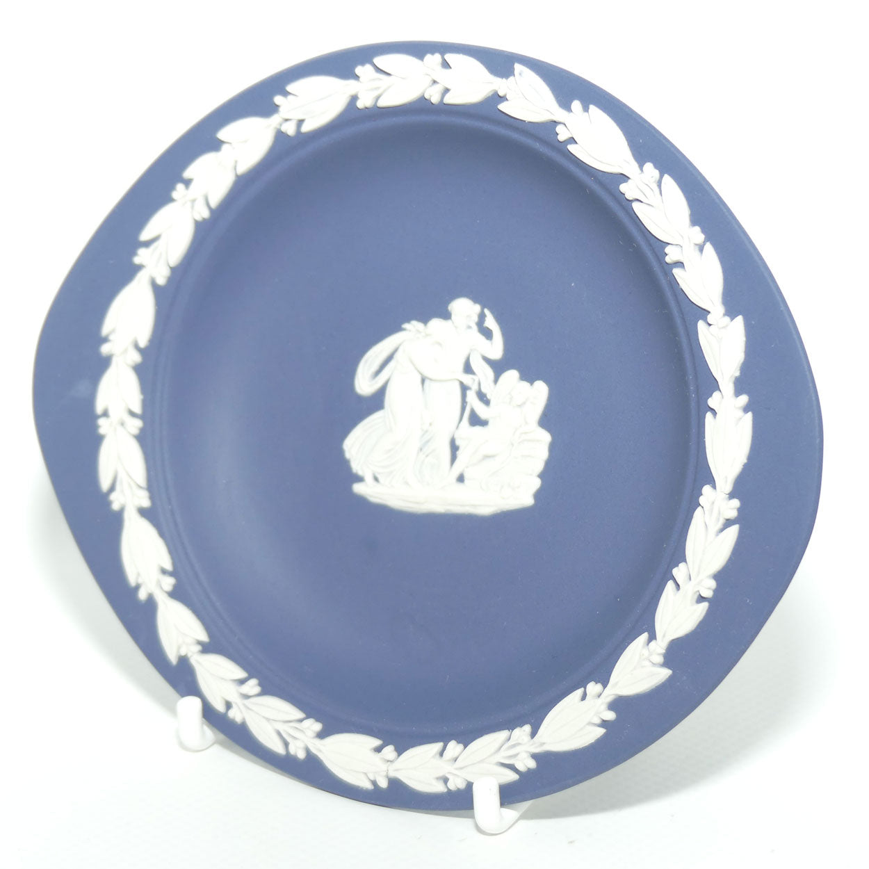 Wedgwood Jasper | White on Portland Blue | Oval shape Maidens and Cupid tray
