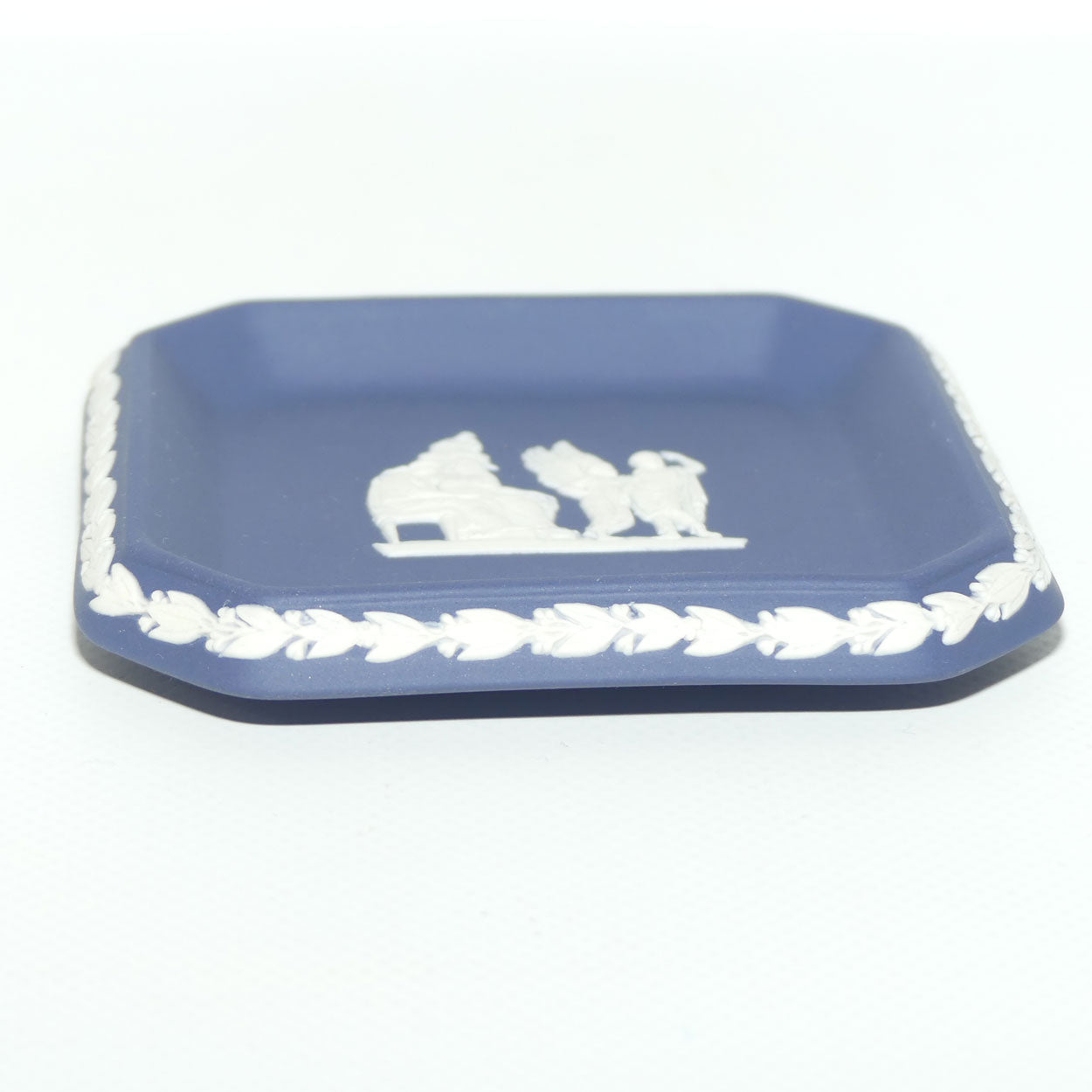 Wedgwood Jasper | White on Portland Blue | Square shape Maidens tray