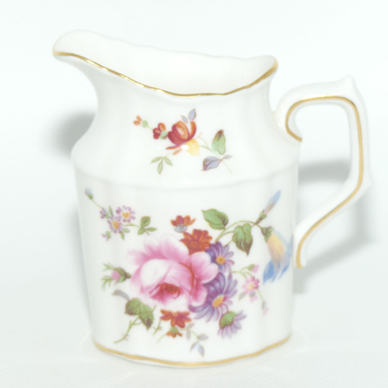 Royal Crown Derby Derby Posies Cream Jug | Oval Shape | red backstamp