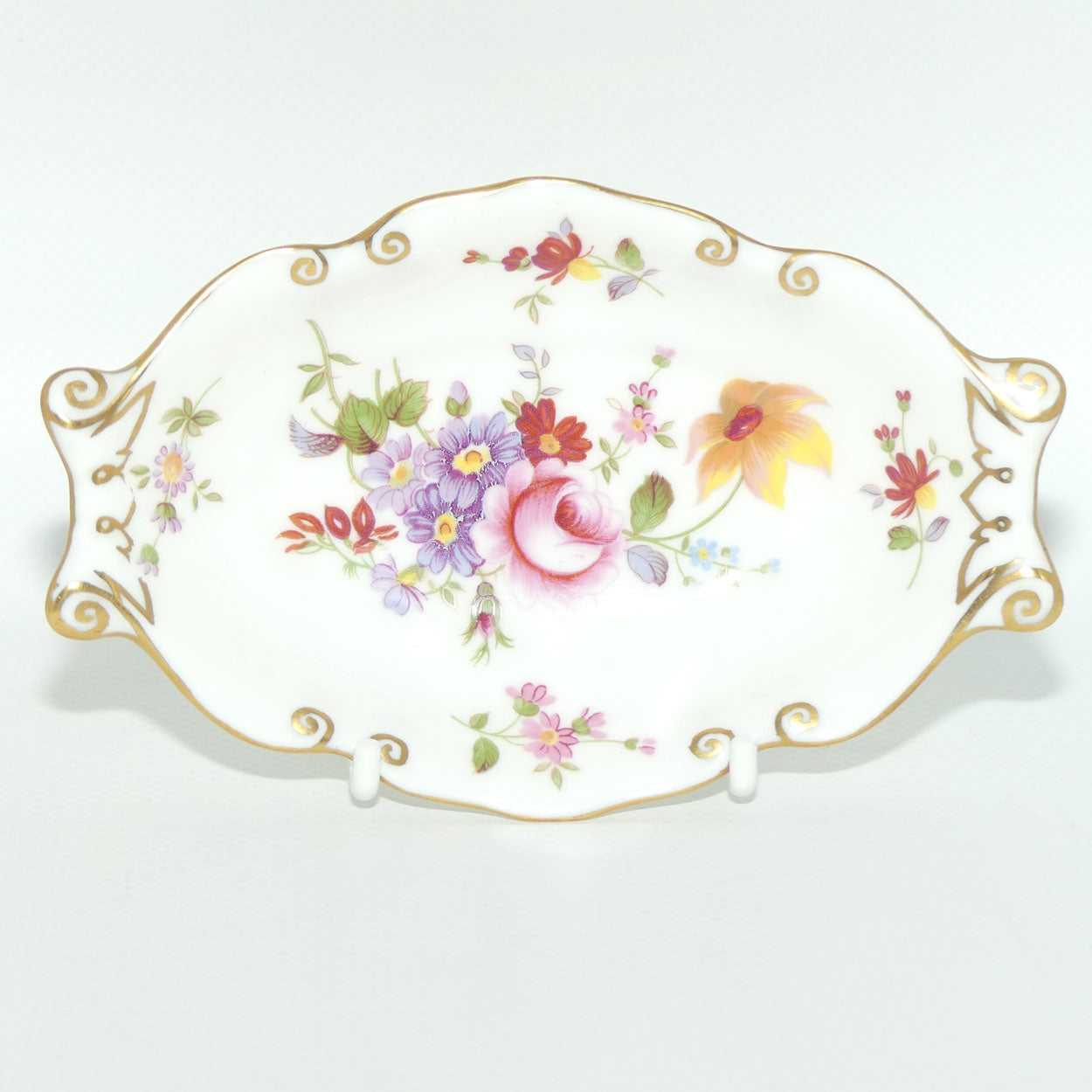 Royal Crown Derby Derby Posies Twin Handle  Oval Dish