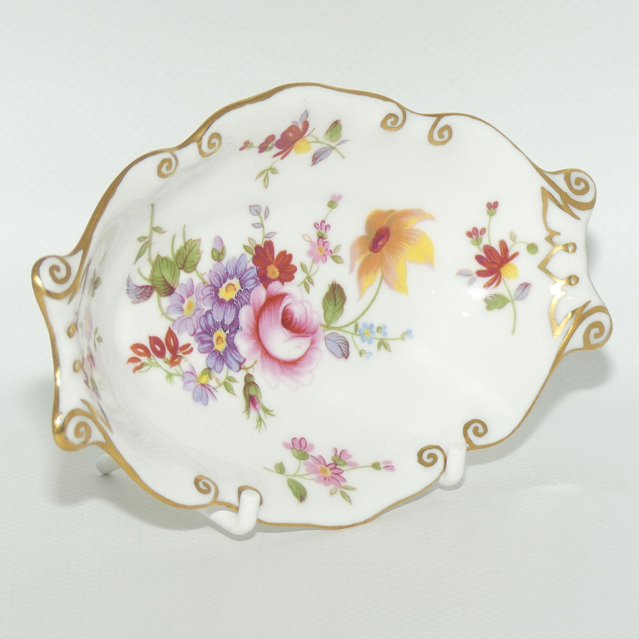 Royal Crown Derby Derby Posies Twin Handle  Oval Dish