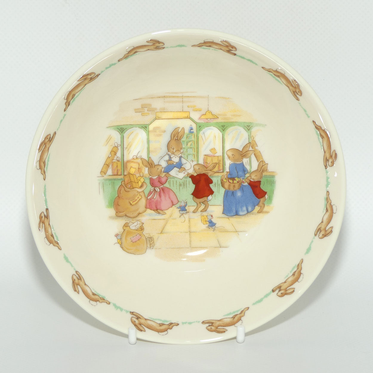 Royal Doulton Bunnykins Posting Letters Cereal Bowl | Boxed