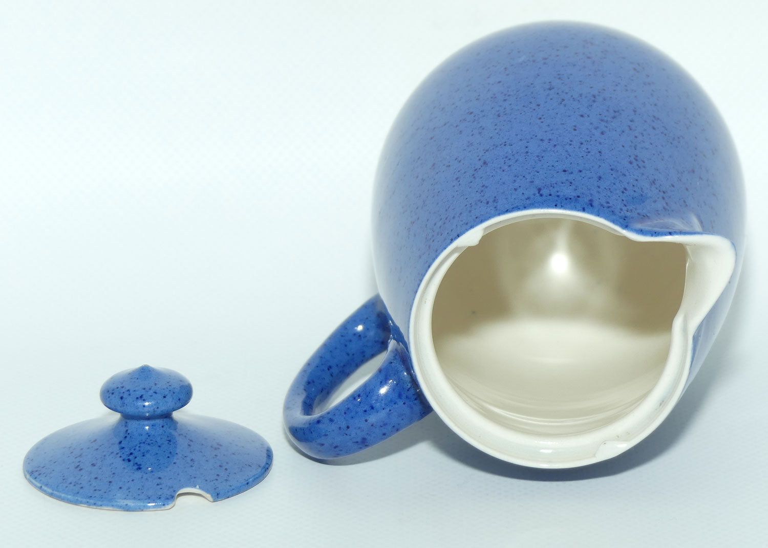 Moorcroft Powder Blue jug | Fitted Lid | 13.5cm tall