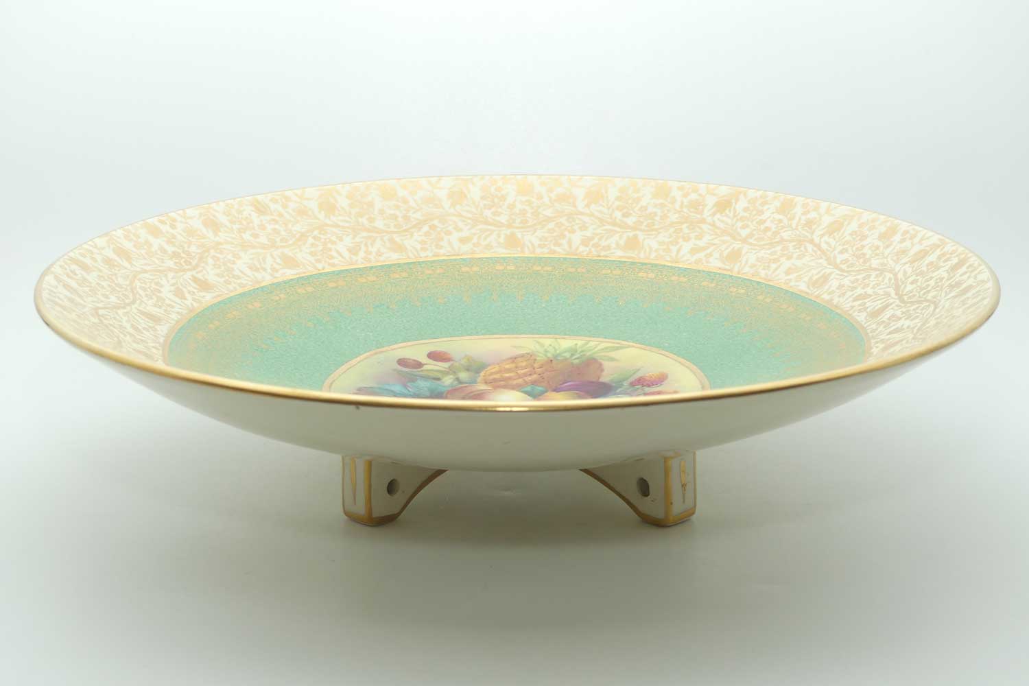 Powell, Bishop and Stonier hand painted Fruit decoration bowl