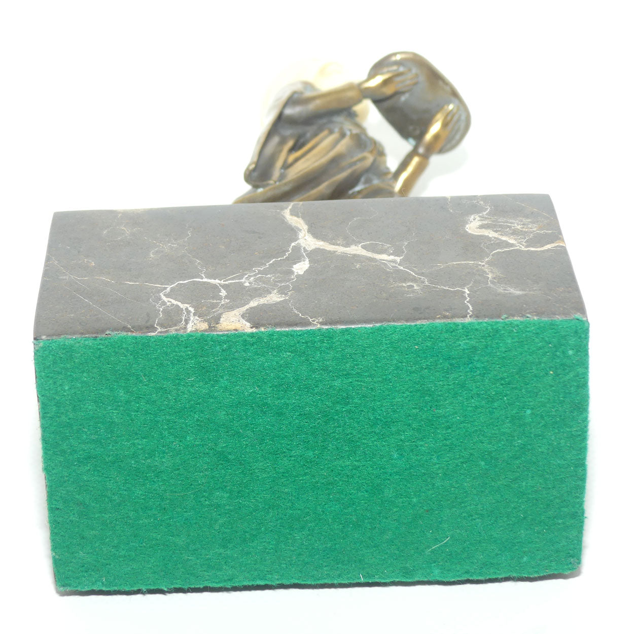 Small Decorator Bronze of Boy in Turban on Marble base | Preiss