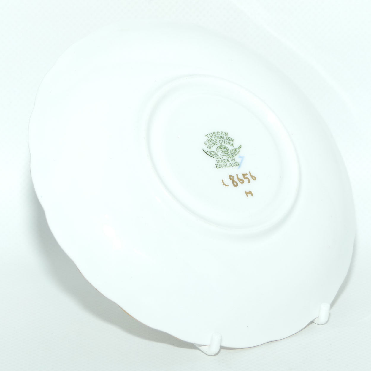 Tuscan Bone China Blue Border with Floral panels trio