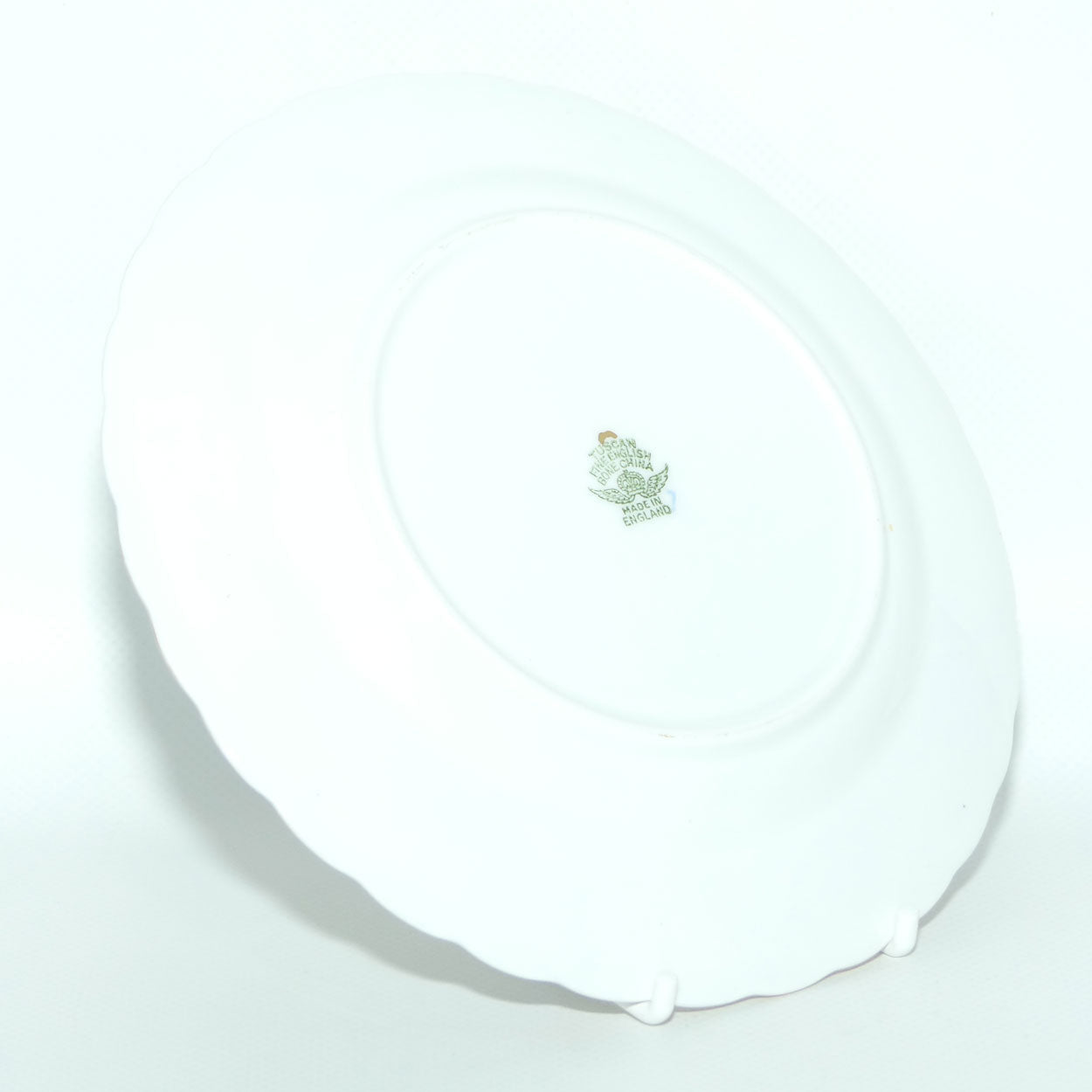 Tuscan Bone China Blue Border with Floral panels trio