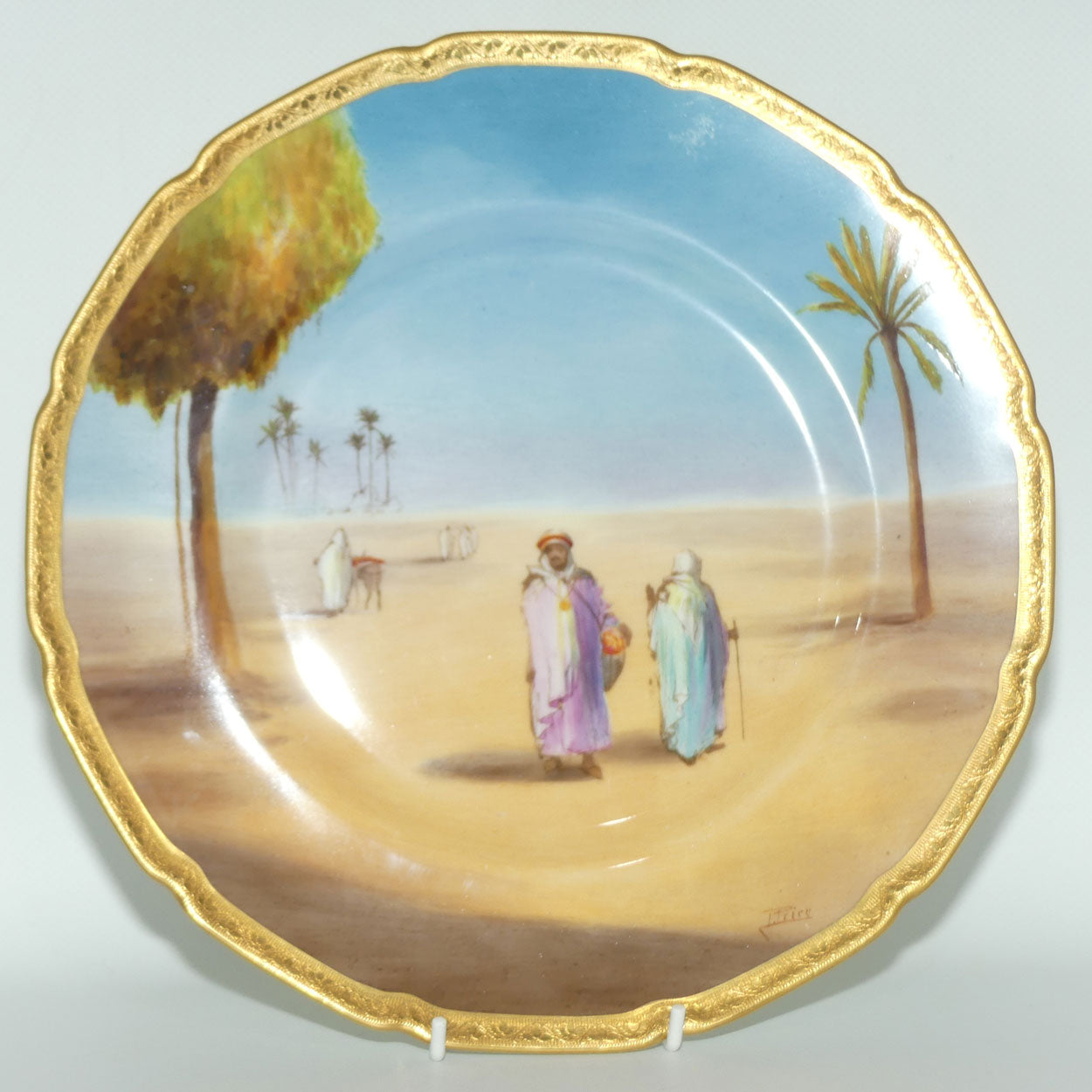 Royal Doulton hand painted Middle East plate (Price)