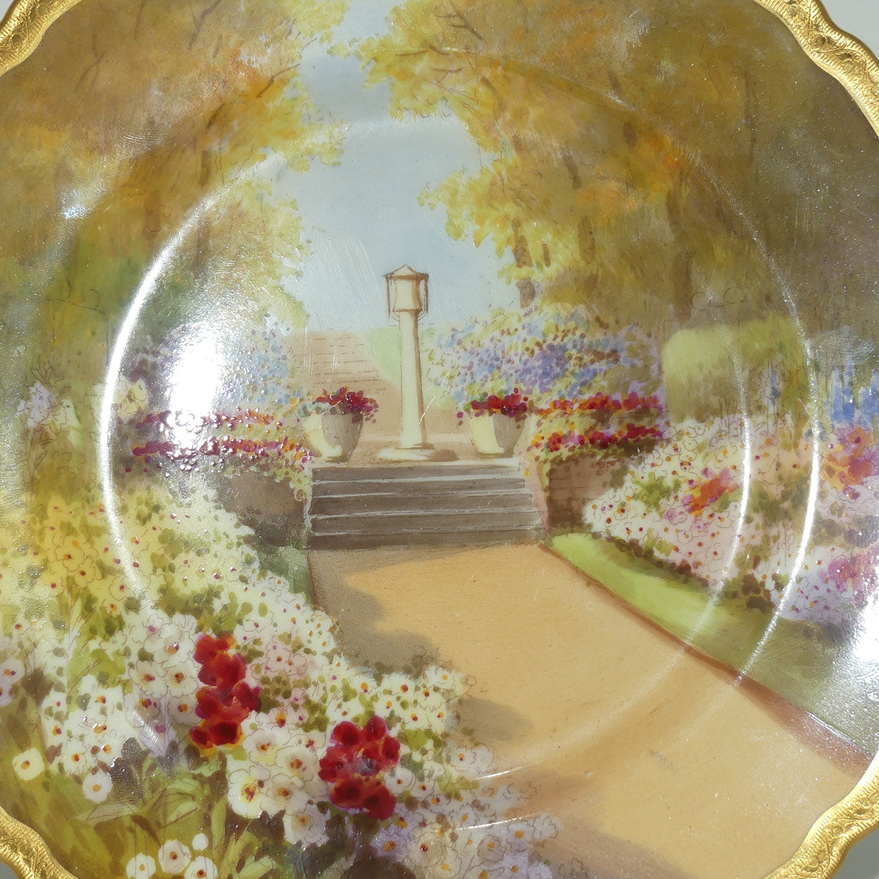 Royal Doulton hand painted Sundial at Woodside plate (Price) #1