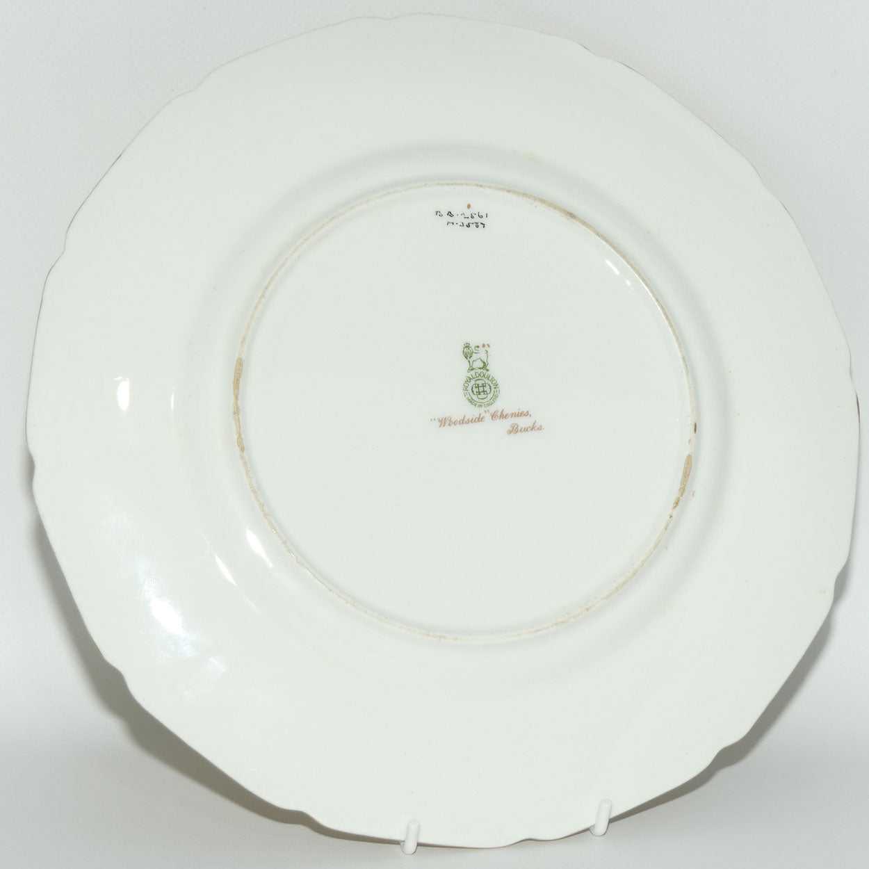 Royal Doulton hand painted Sundial at Woodside plate (Price) #1