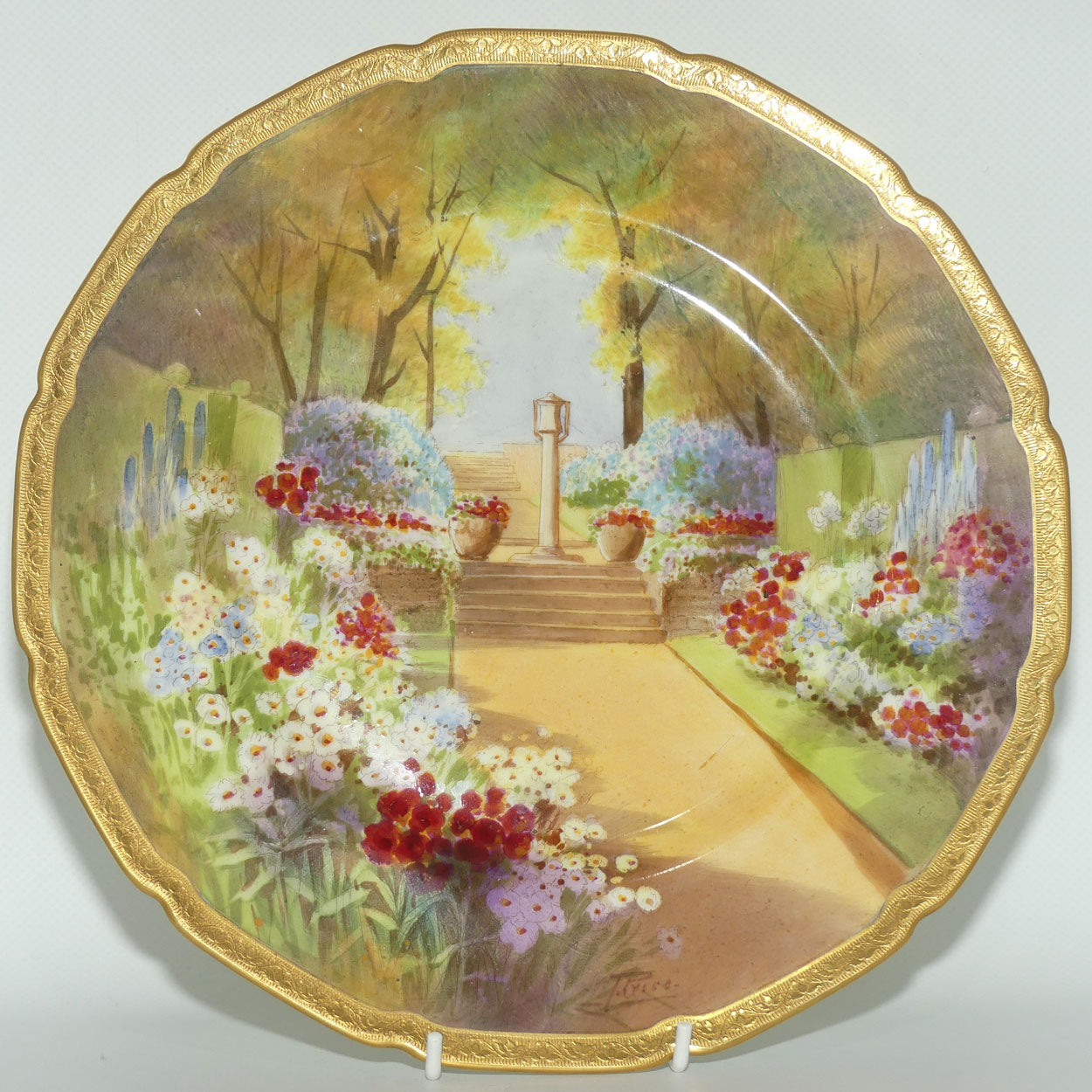 Royal Doulton hand painted Sundial at Woodside plate (Price) #2