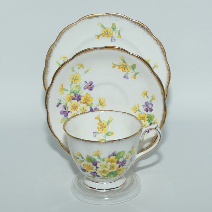 Royal Albert Bone China England Primroses | Primulette trio | Round plate