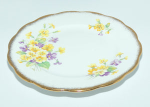 Royal Albert Bone China England Primroses | Primulette trio | Round plate